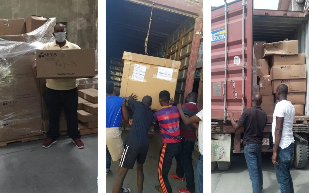 The Power of Collaboration- The Haiti Health Network Receives Donation of 18 Pallets of PPE
